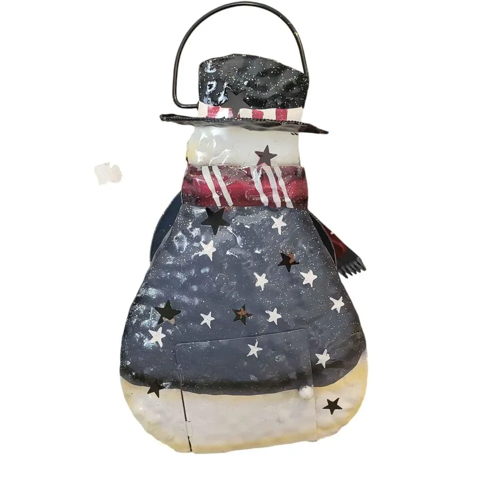 Home Interiors USA Snowman Lantern Christmas